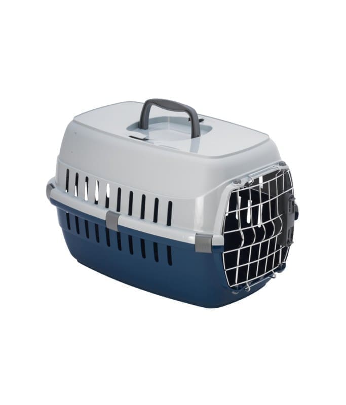 3016-large_default.jpg Moderna Road Runner Carrier Spring Lock Door-Blue-56.4 x 37.4 x 35 cm - Image 1