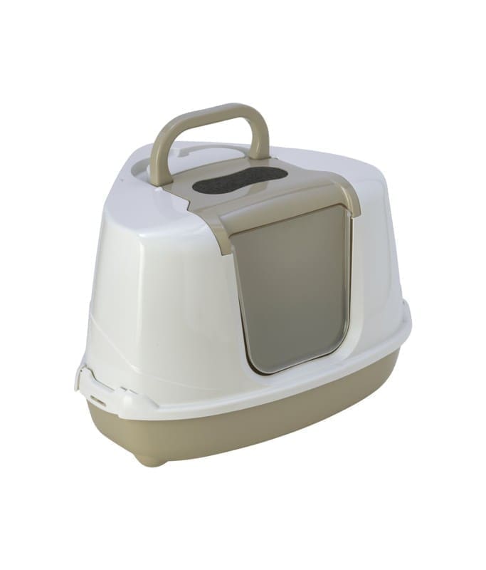 3432-large_default.jpg Moderna Flip Corner -Litter Box 56.3 x 44.4 x 36.4 cm-Grey - Image 1