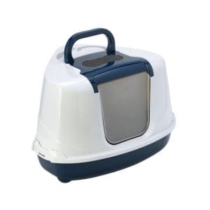 Moderna Flip Corner -Litter Box 56.3 x 44.4 x 36.4 cm-Blue