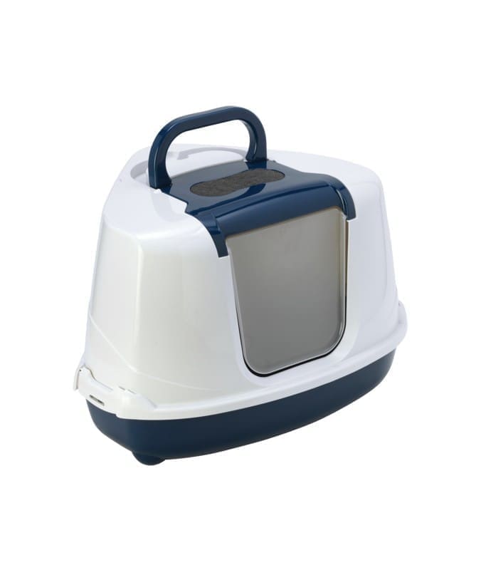 3433-large_default.jpg Moderna Flip Corner -Litter Box 56.3 x 44.4 x 36.4 cm-Blue - Image 1