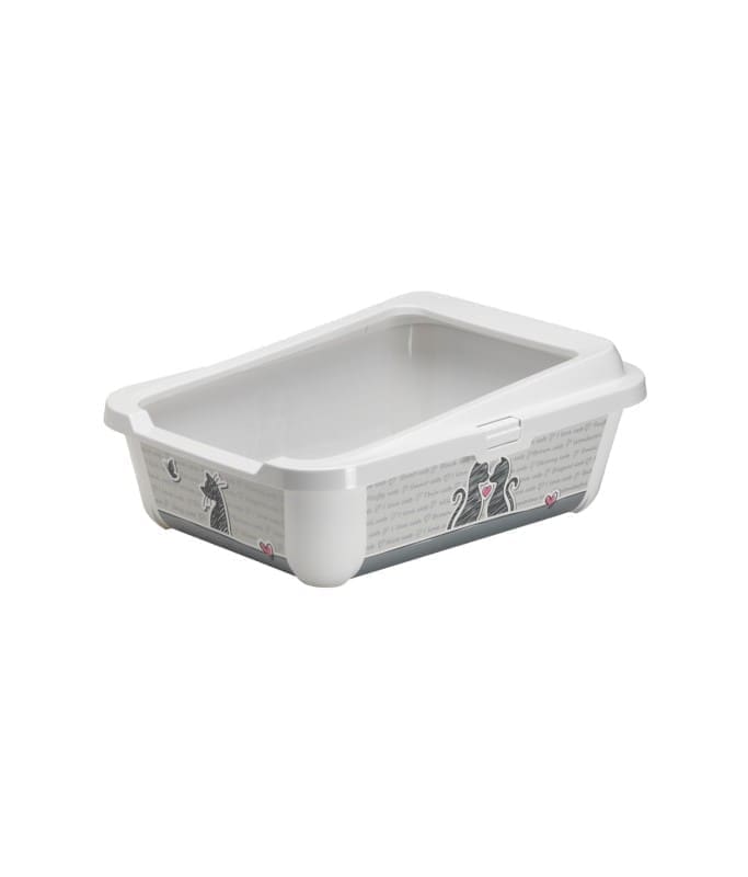 3539-large_default.jpg Moderna Hercules Litter Tray + Rim-50.9 x 39.2 x 19.2 cm-Grey - Image 1