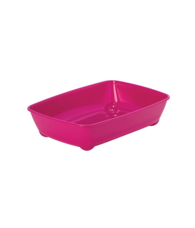 3598-large_default.jpg Moderna Arist-O-Tray-Cat Litter Tray 42.2 x 30.4 x 9.9 cm-Pink - Image 1