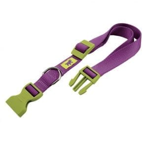 Ferplast Club C Colours Nylon Dog Collar With Snap Clip[Color - Purple, Dimension - 23-32cm x 10mm]