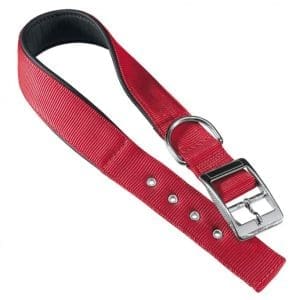 Ferplast Daytona C Nylon Dog Collar[Color - Maroon, Dimension - 45-53cm x 25mm]
