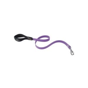 Ferplast Ergoflex G Techno - rubber Dog Leash[Color - Purple, Dimension - 25mm x L 55cm]