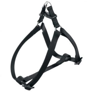 Ferplast Easy P Nylon Dog Harness[Color - Black, Dimension - 63-94cm x 25mm, Size - XL]