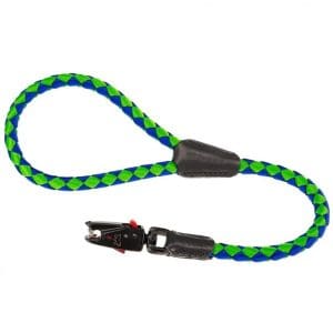 Ferplast Twist Matic GM Short Leash For Dogs Complete With Magnetic Snap Hook[Color - Blue, Dimension - Ø12mm x L 60cm]