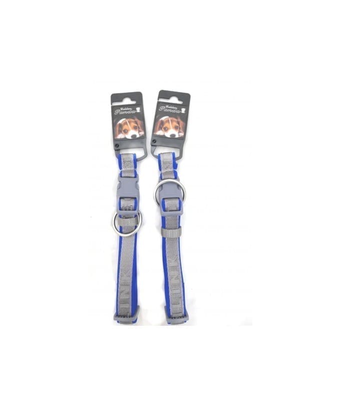 5262-large_default.jpg Golden Panda Dog Collar – Blue, 15mm x 30-40cm - Image 1