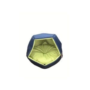 Empets Cubby House With Cushion  Basic Duo (60x60x44cm)[Dimension - 60x60x44cm, Color - Green & Blue]