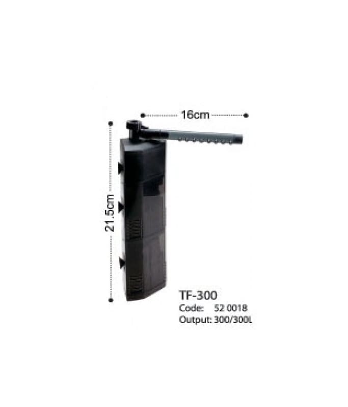 6164-large_default.jpg KW Zone Dophin Aquarium Triangle Internal Filter With Rainbar – 320L/H - Image 1