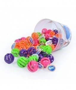 7218-home_default.jpg Duvo Rattle Balls - Cat Toy (60 Pcs In A Bucket) - Image 1