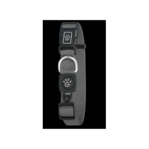 DOCO Signature Nylon Collar - 2.0 x 34-51cm[Color - Grey, Size - M]