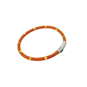 Ferplast Night Over Flash Collar[Flashing over collar for dogs. Recharge with Usb cable][Length - 70cm]