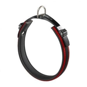 Ferplast Ergocomfort Dog Collar with micro-regulating system[Color - Maroon, Dimension - 34-42cmx15mm]