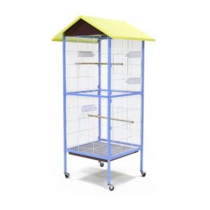 Dayang Bird Cage (A25) - 78 x 74.5 x 166cm-White Frame