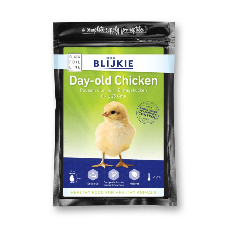 Blijkie black foil line day old chickens 25g, 8 pcs Blijkie black foil line day old chickens 25g, 8 pcs
