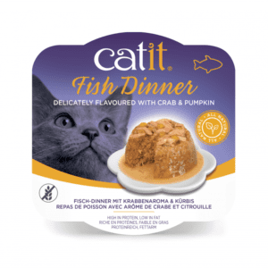 Catit  Dinner-6pcs/box - Crab Flavour & Pumpkin 80 g 6pcs/box