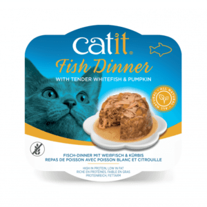 Catit  Dinner-6pcs/box - Whitefish & Pumpkin 80 g 6pcs/box