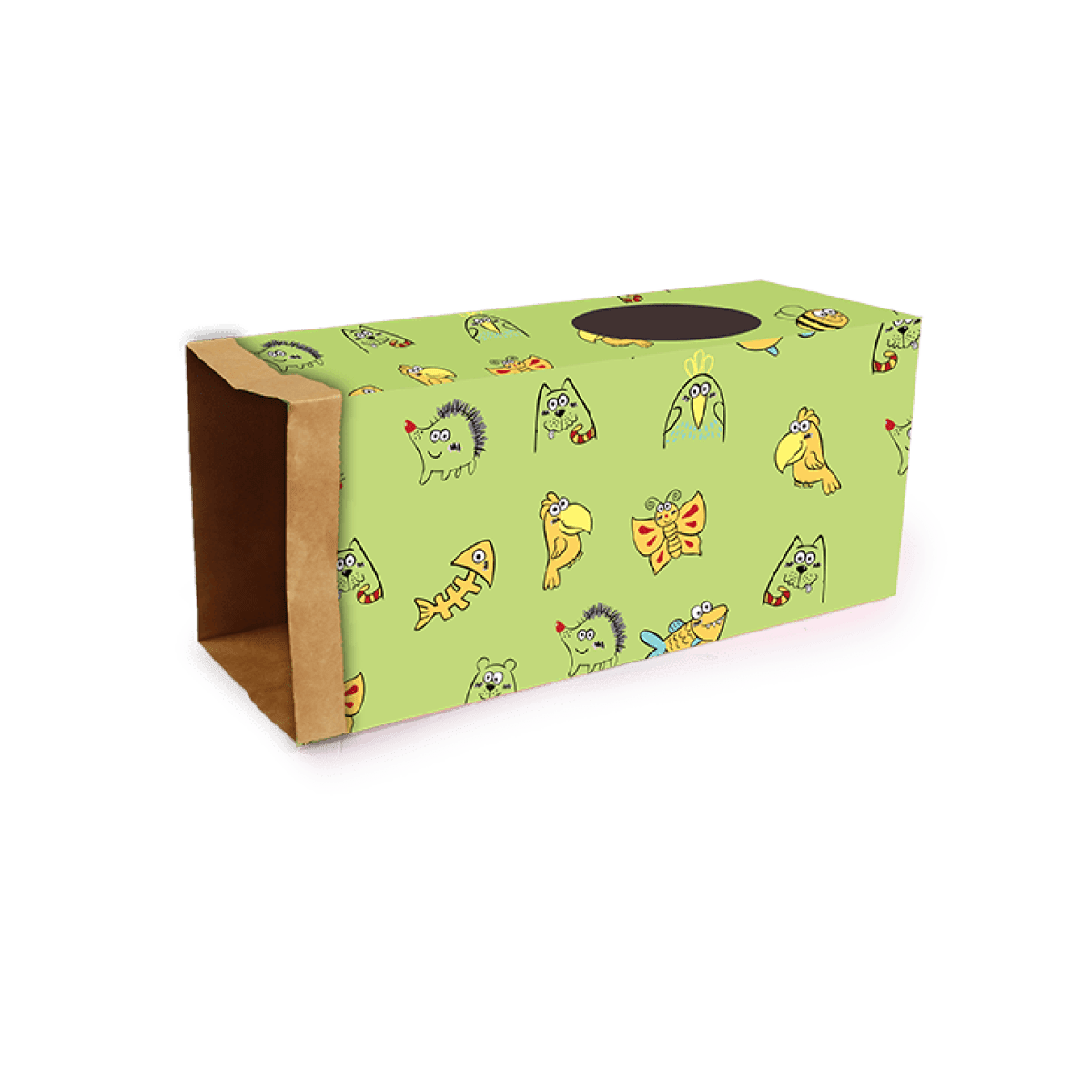Catoon - Kraft Paper Tunnel - GREEN Catoon - Kraft Paper Tunnel - Green - Image 1