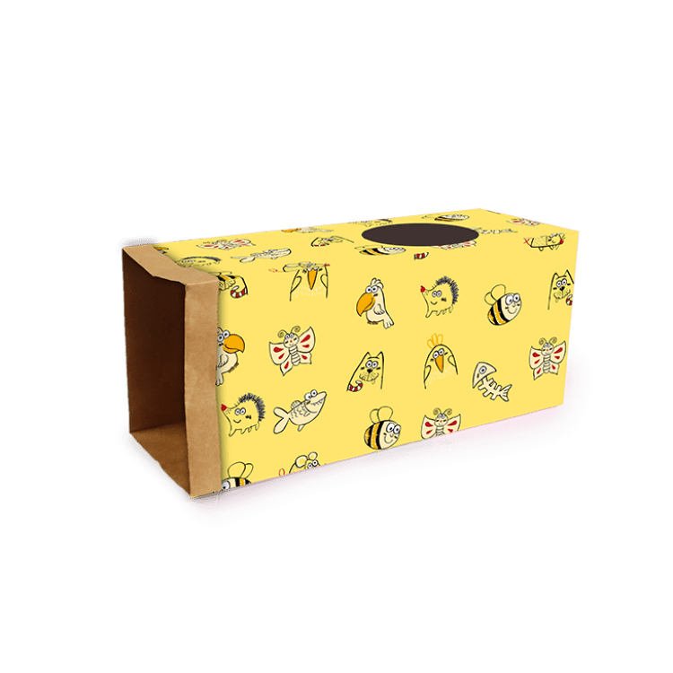 Catoon - Kraft Paper Tunnel - Yellow Catoon - Kraft Paper Tunnel - Yellow - Image 1