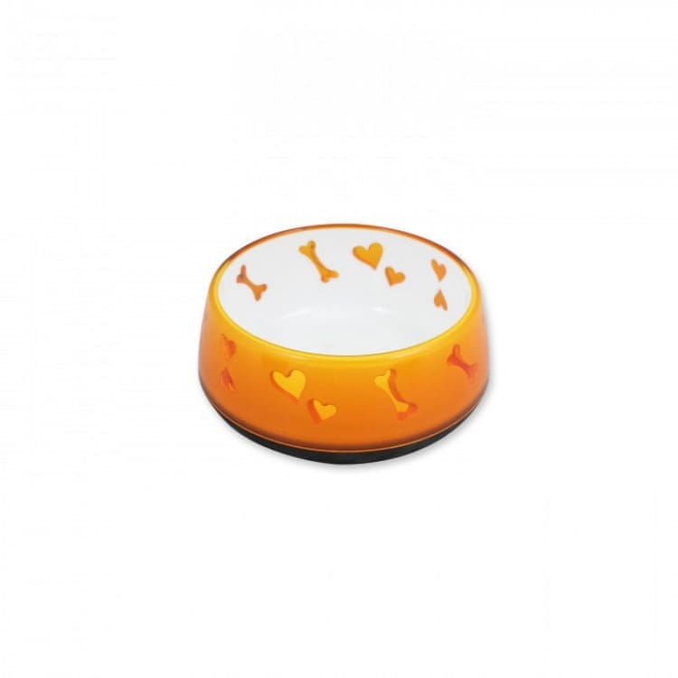 Dog-Love-Bowl---Orange-_-S Dog Love Bowl - Organe, Small - Image 1