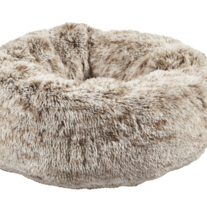 Donut Furry Pet Bed - Donut Furry Pet Bed - Grey / Small