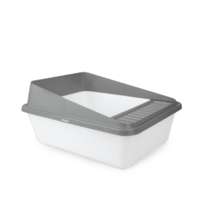 GO FRESH   FOLDABLE CAT LITTER BOX   SAND - Go Fresh - High Back Cat Litter Box Small - Grey
