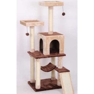 Catry Cat Tower With Scratcher 50x40x136cm