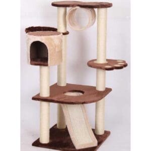 Catry Cat Tower With Scratcher 55x55x122cm