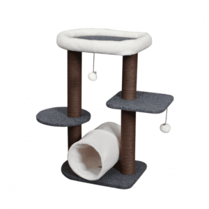 Catry Stylish Cat Tree with Scratch Post 43x33x72cm[Dimension - 43x33x72cm]