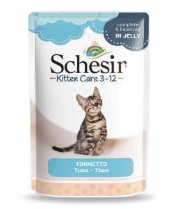 Schesir Kitten Care- Pouch In Jelly  3-12 Tuna Wet Food 85G (Min Order - 20Pcs)[Weight - 85G]