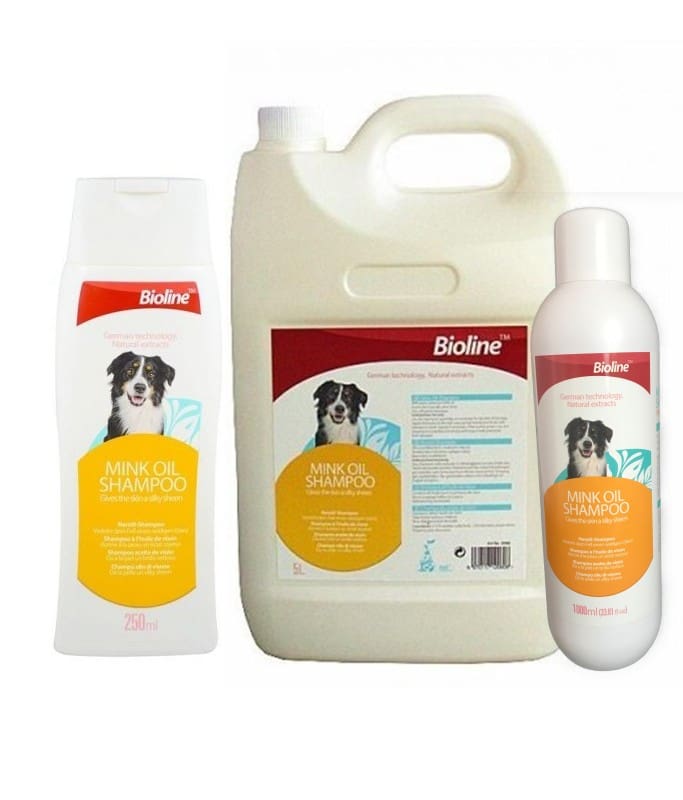 6970117120073 Bioline Mink Oil Dog Shampoo - Image 1