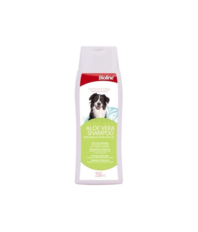 6970117120103 Bioline Aloe Vera Dog Shampoo - Image 1