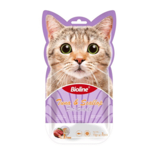 Bioline Cat Treats - 5X15G[Flavor - Tuna & Scallop]