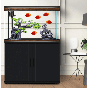 Karis Perfect Aquarium with Cabinet 1005x370x610mm[Color - Black]