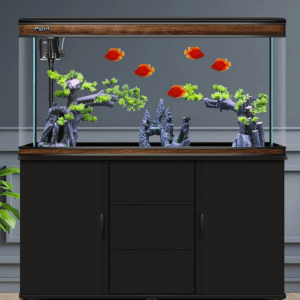 Karis Perfect Aquarium with Cabinet 1505x370x630mm[Color - Black]