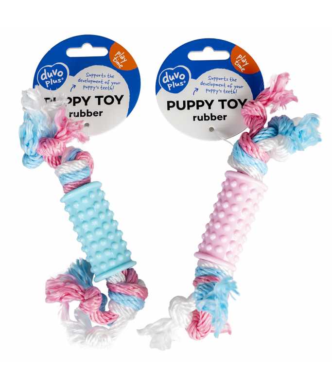 LR11429 Duvo+ Puppy Toy Tpr Stick With Nylon Rope 20Cm - Image 1