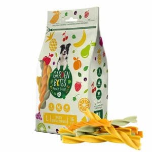 Duvo+ Garden Bites Fruity Dental Swirls 16cm – 15pcs Mixed Colors – 270g