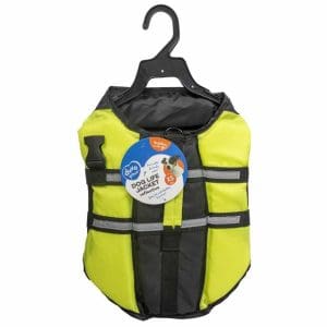 Duvo+ Dog Life Jacket Hi Vis Marine Xs - 30Cm- Max.13Kg Black/Yellow[Size - Xs]