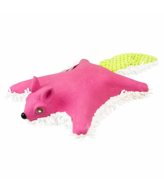LR14527 Duvo+ Plush & Latex Flying Squirrel 31x17x5cm purple/green - Image 1