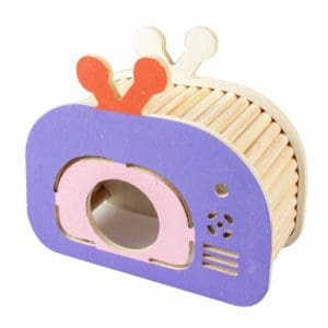 Duvo+ Small Animal Wooden Play House Tv 19,6X8,5X17Cm, Multicolour