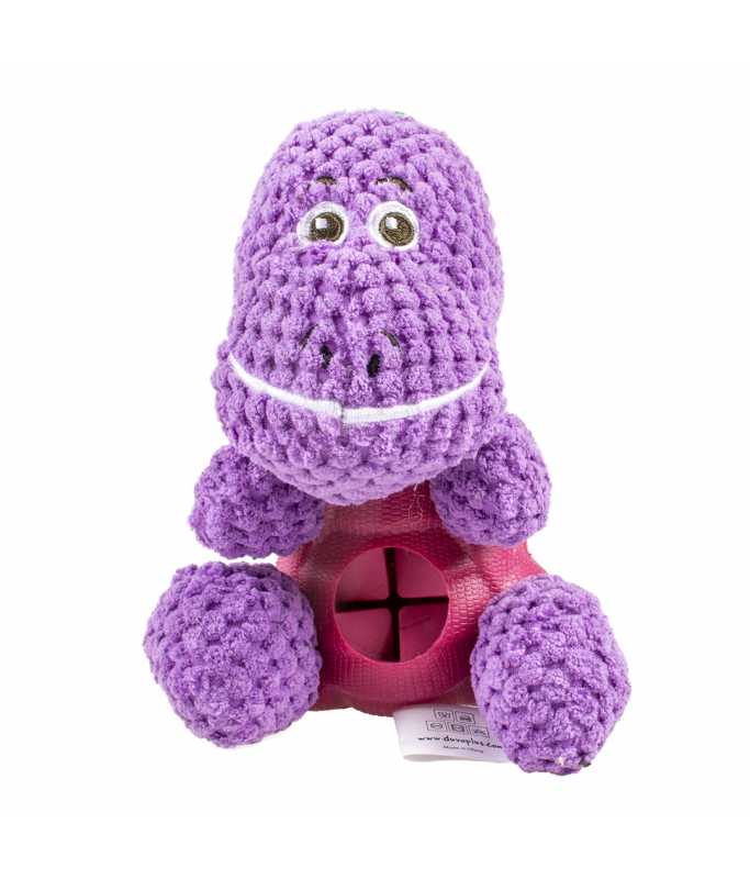 LR14575 Duvo+ Plush & Rubber T-Rex Dispenser Multicolour, 12x18x16cm - Image 1