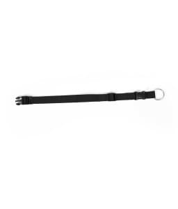 Duvo Nylon Collar Adjustable[Color - Black, Dimension - 35-55cm/20mm]