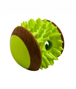 pado-spiky-ball-nylon-and-wood-tpr-dog-treat-toy-85x85x77-cm Pado Spiky Ball Nylon And Wood Tpr Dog Treat Toy 8.5X8.5X7.7 Cm - Image 1