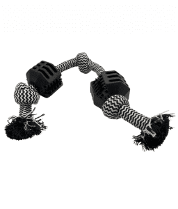 pado-tpr-toy-with-rope-43x72x72-cm Pado Tpr Toy With Rope 3 Knot 43X7.2X7.2 Cm - Image 1