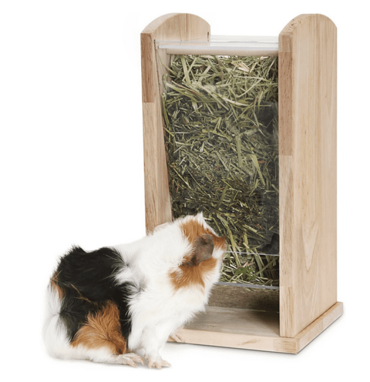 HA65041 Living World Green Wood & Acrylic Hay Rack, Medium - MEDIUM - Image 1