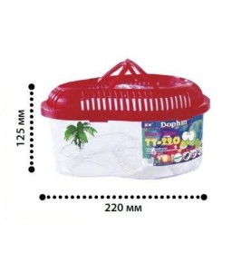 KW Zone Turtle Tank With Cover[Dimension - 35 x 15.5cm]