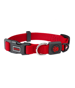 DOCO® Signature Nylon Collar - 1.0 x 21-30cm [Color - Red, Size - XS]
