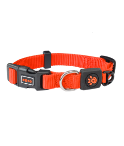 DOCO Signature Nylon Collar - 2.0 x 34-51cm[Color - Orange, Size - M]