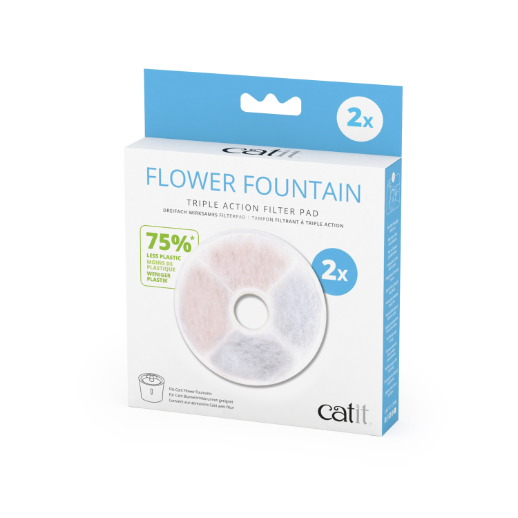 HA43738 Catit Flower Fountain Triple Action Filtering Pad
